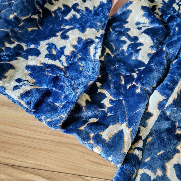 Bakchic Eyes of Nedjma Floral Brocade Velvet Wrap Jacket Blazer - Picture 4 of 12